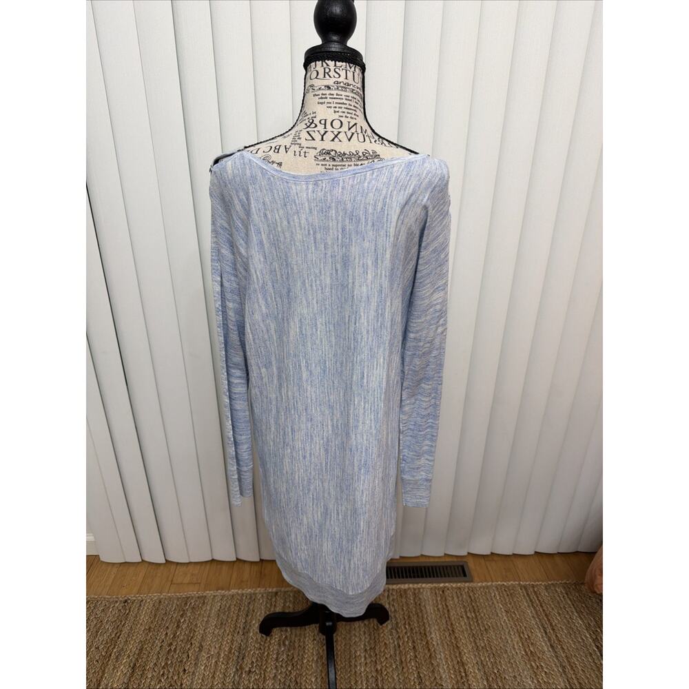 Lilly Pulitzer Blue Jupiter Cotton Blend Dress Kangaroo Pocket Preppy Sz M - Picture 4 of 7